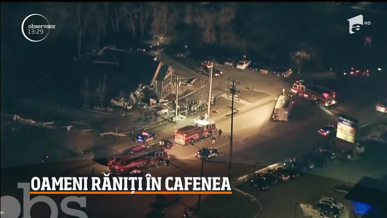 Cinci oameni răniţi &icirc;ntr-o cafenea, după ce un şofer a intrat cu camioneta &icirc;n local