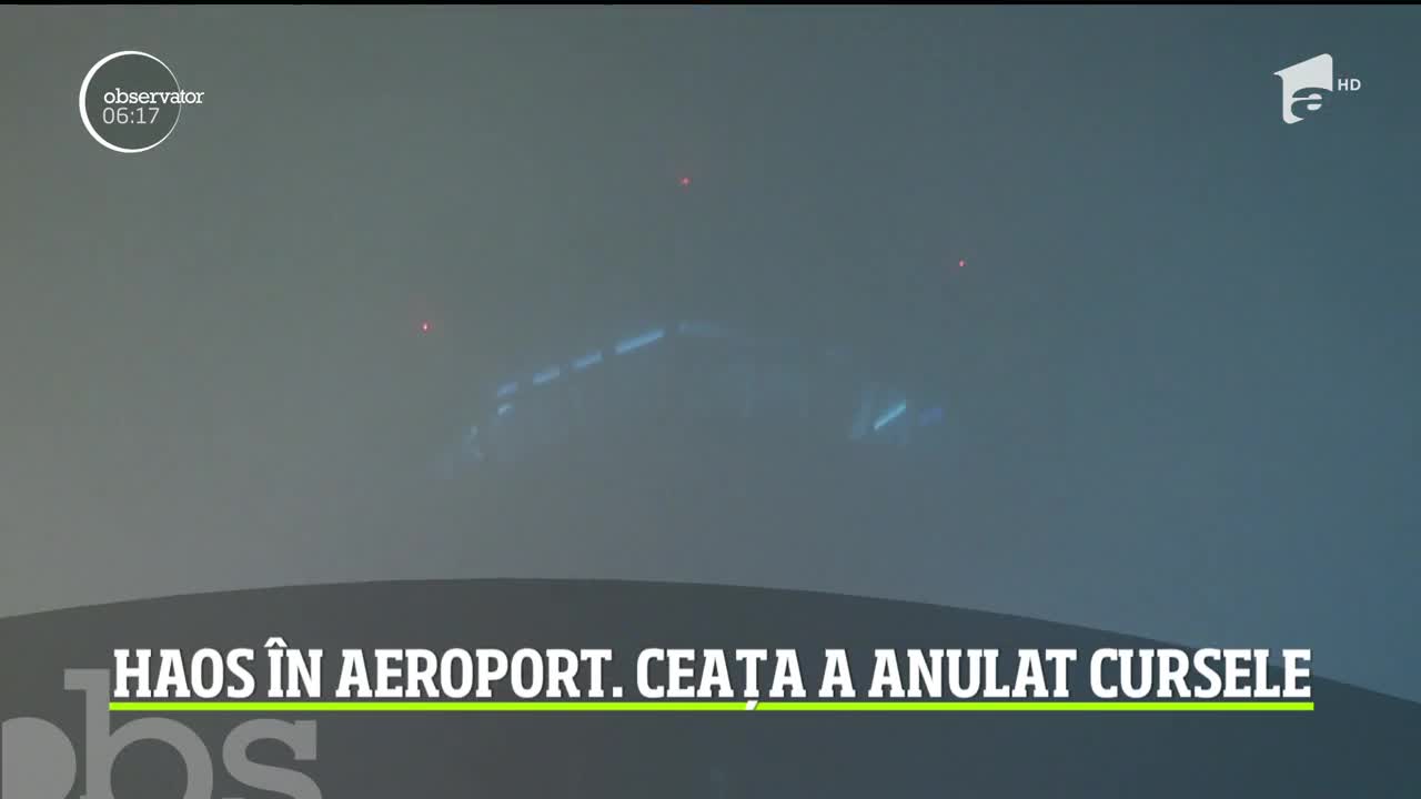 Ceaţa a dat peste cap traficul aerian pe două aeroporturi din ţară