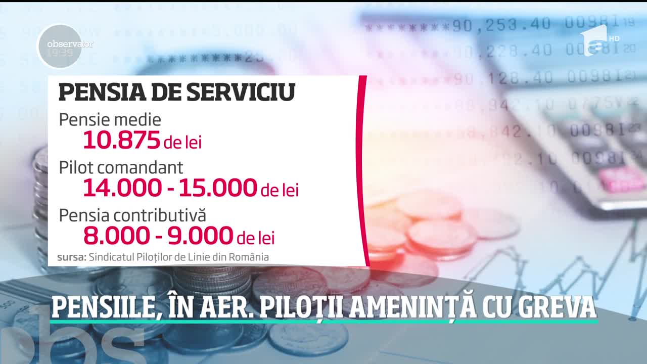 Pensiile piloților, &icirc;n pericol. Aviatorii nu exclud o eventuală grevă