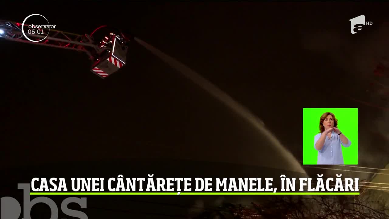 Incendiu de proporţii &icirc;n Timişoara. Casa c&acirc;ntăreţei de manele Sorina, cuprinsă de flăcări
