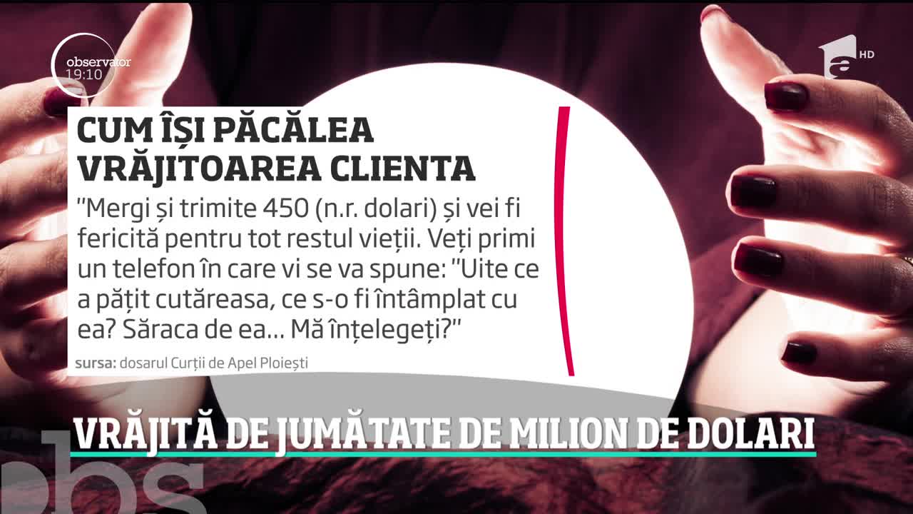 Rom&acirc;ncă stabilită &icirc;n America, păcălită de doi aşa-zişi vrăjitori din Ploieşti cu jumătate de milion de dolari