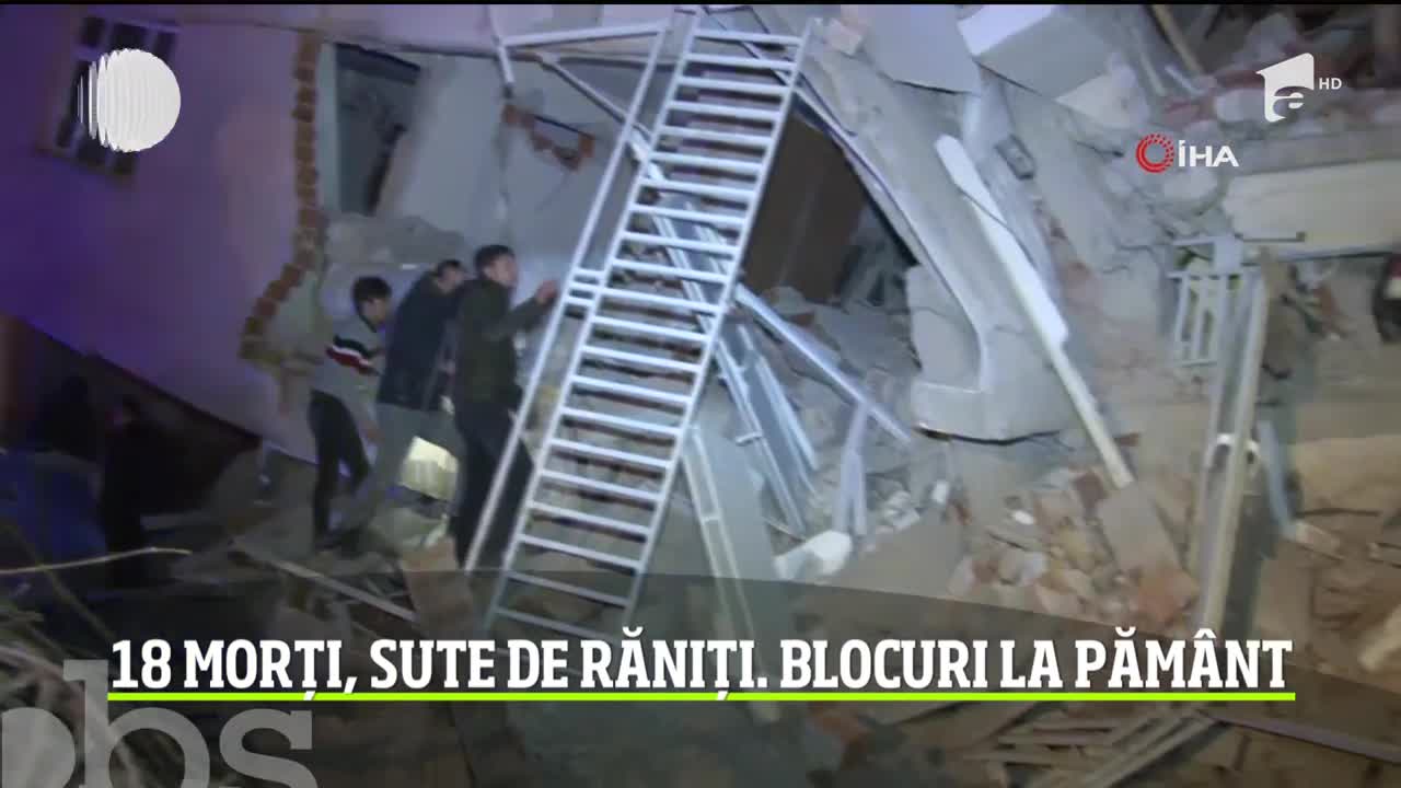 Cutremur devastator &icirc;n Turcia. 18 oameni au murit şi 500 au fost răniţi