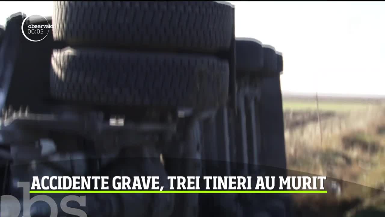 Tragedii pe şoselele din Rom&acirc;nia. Trei tineri şi-au pierdut viaţa