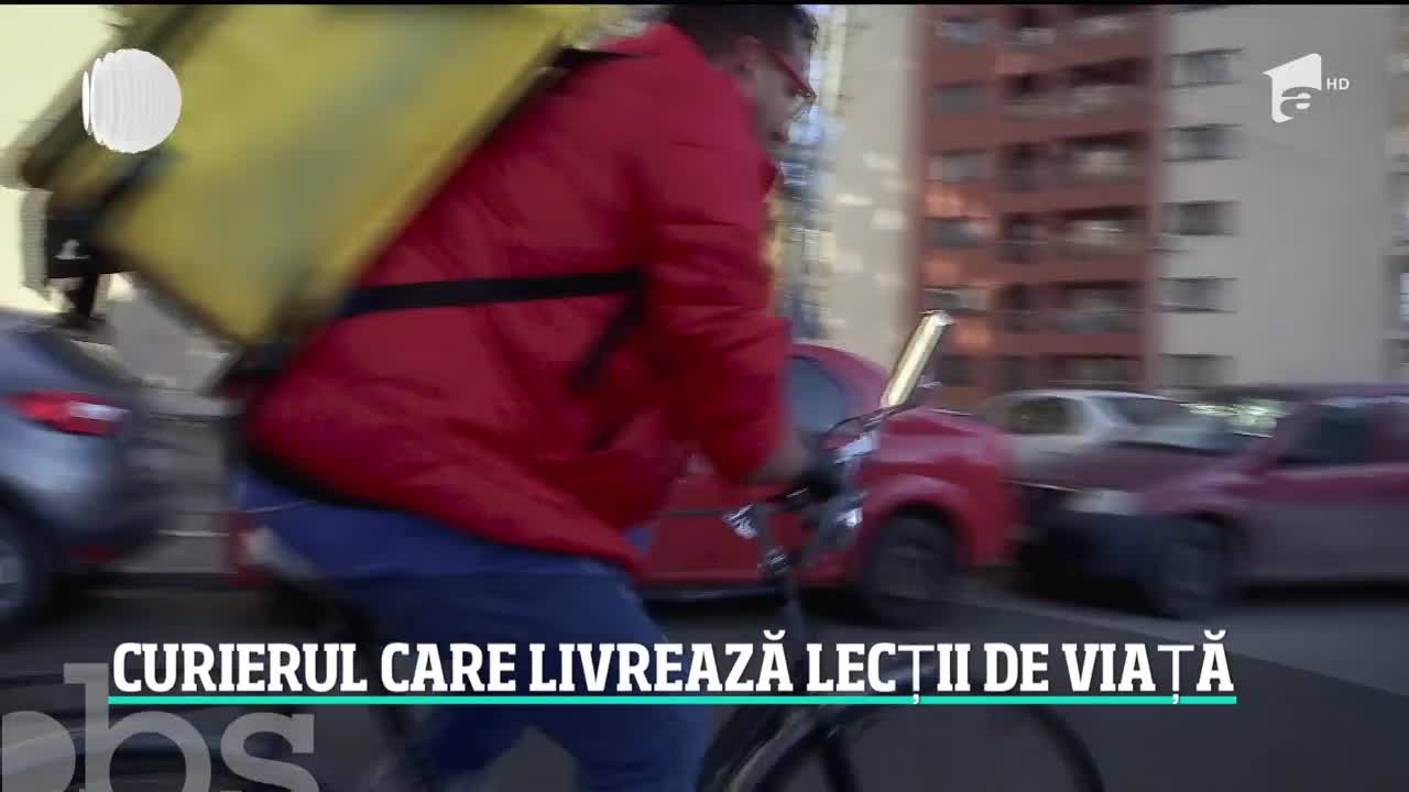 Povestea curierului fără m&acirc;ini. Florin Burcea munceşte de dimineaţă p&acirc;nă seara