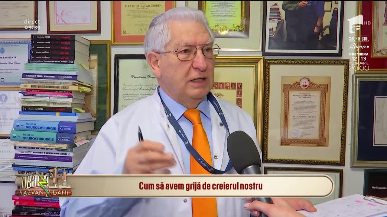 Neatza cu Răzvan și Dani. Sănătatea generală a corpului depinde de cea a creierului: Trebuie &icirc;ntreținut acest organ, exact ca o mașină