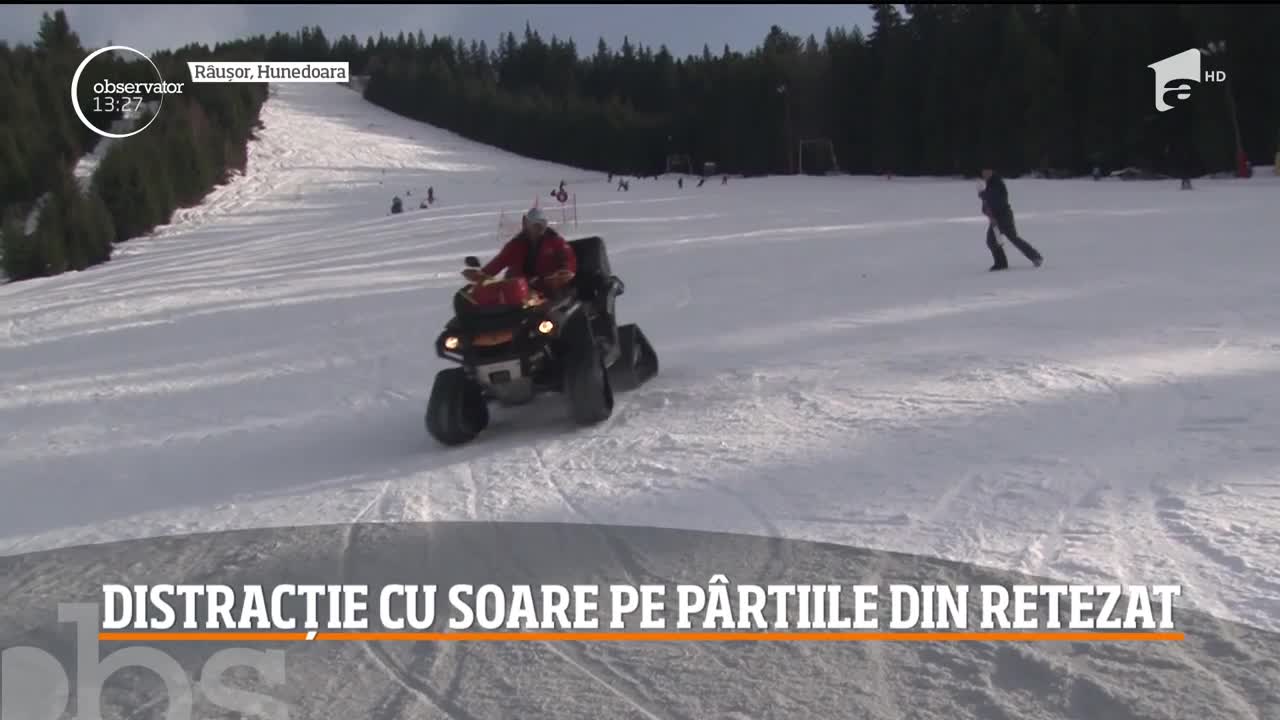 Distracție cu soare pe p&acirc;rtiile din masivul Retezat