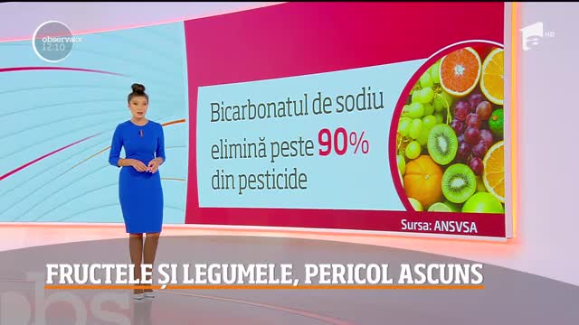 Fructele și legumele, tratate cu pesticide care conţin un cocktail de şapte otrăvuri