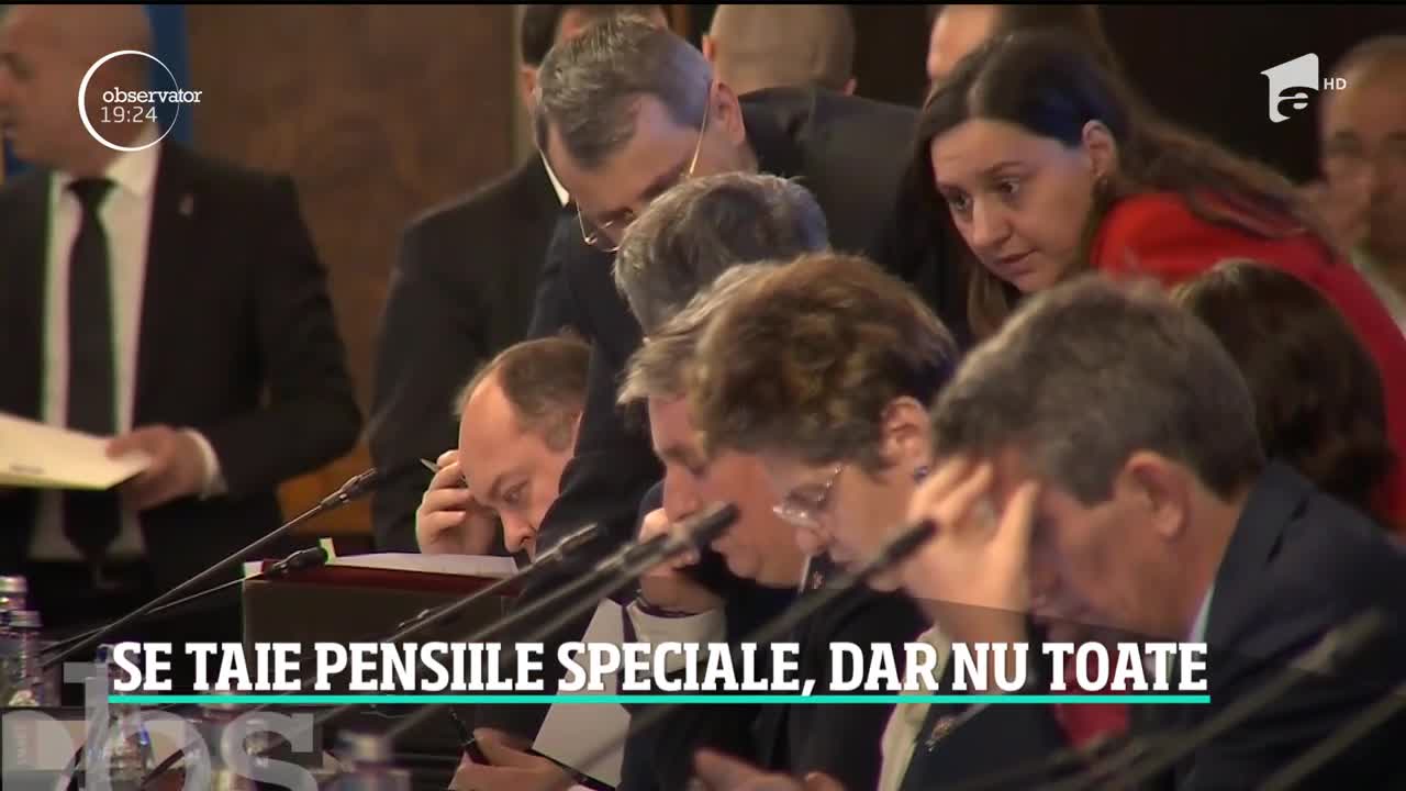 Pensiile speciale au fost eliminate, cu mare tam-tam, &icirc;n Parlament!