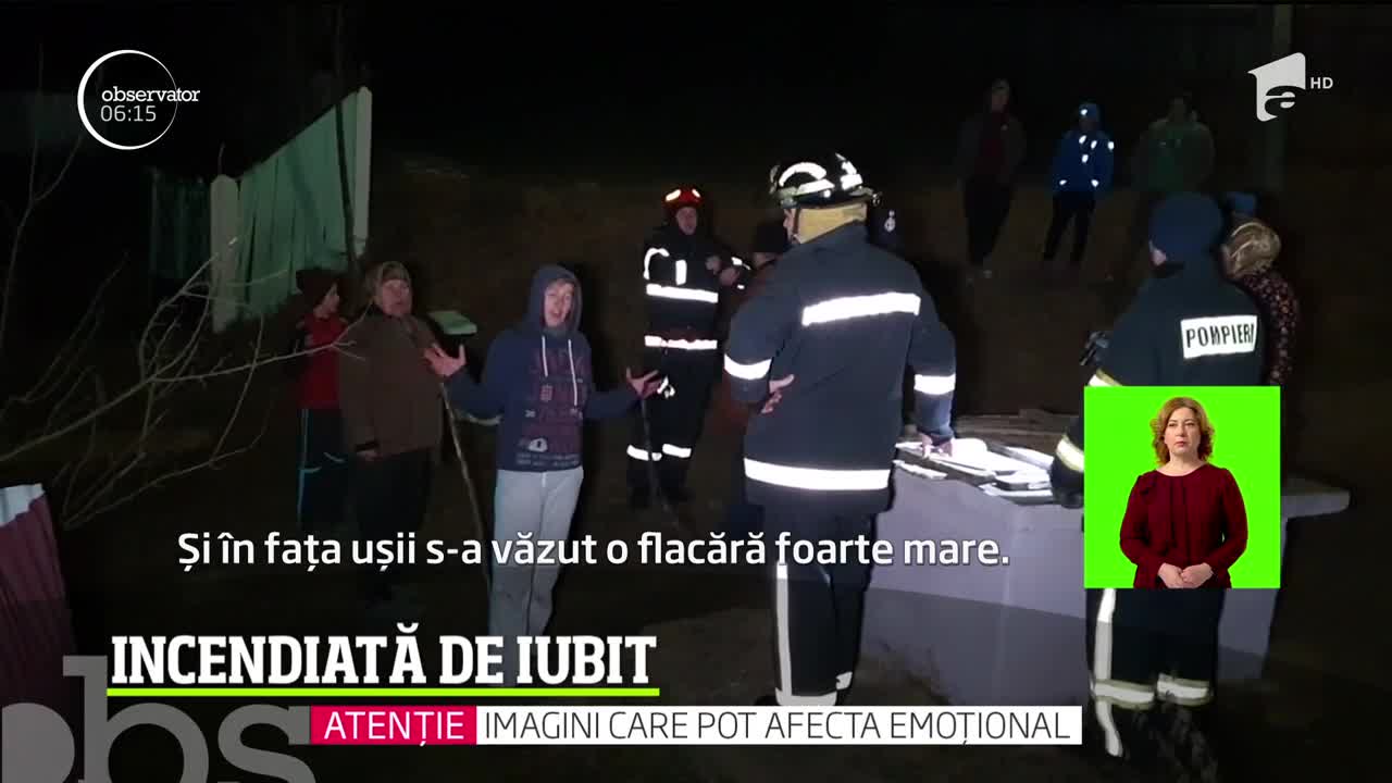 Femeie de 43 de ani din judeţul Botoşani, stropită cu benzină şi incendiată de partenerul ei