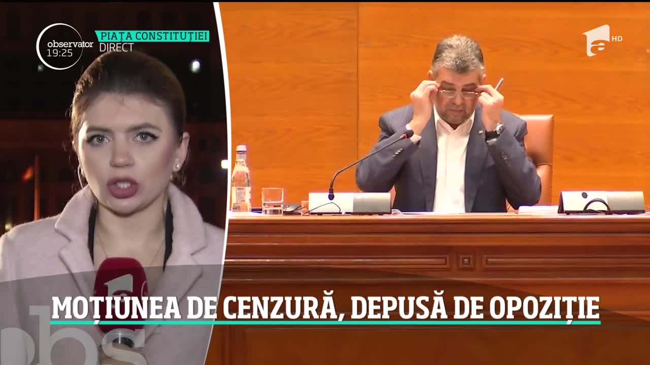PSD şi UDMR au depus astăzi moţiunea de cenzură