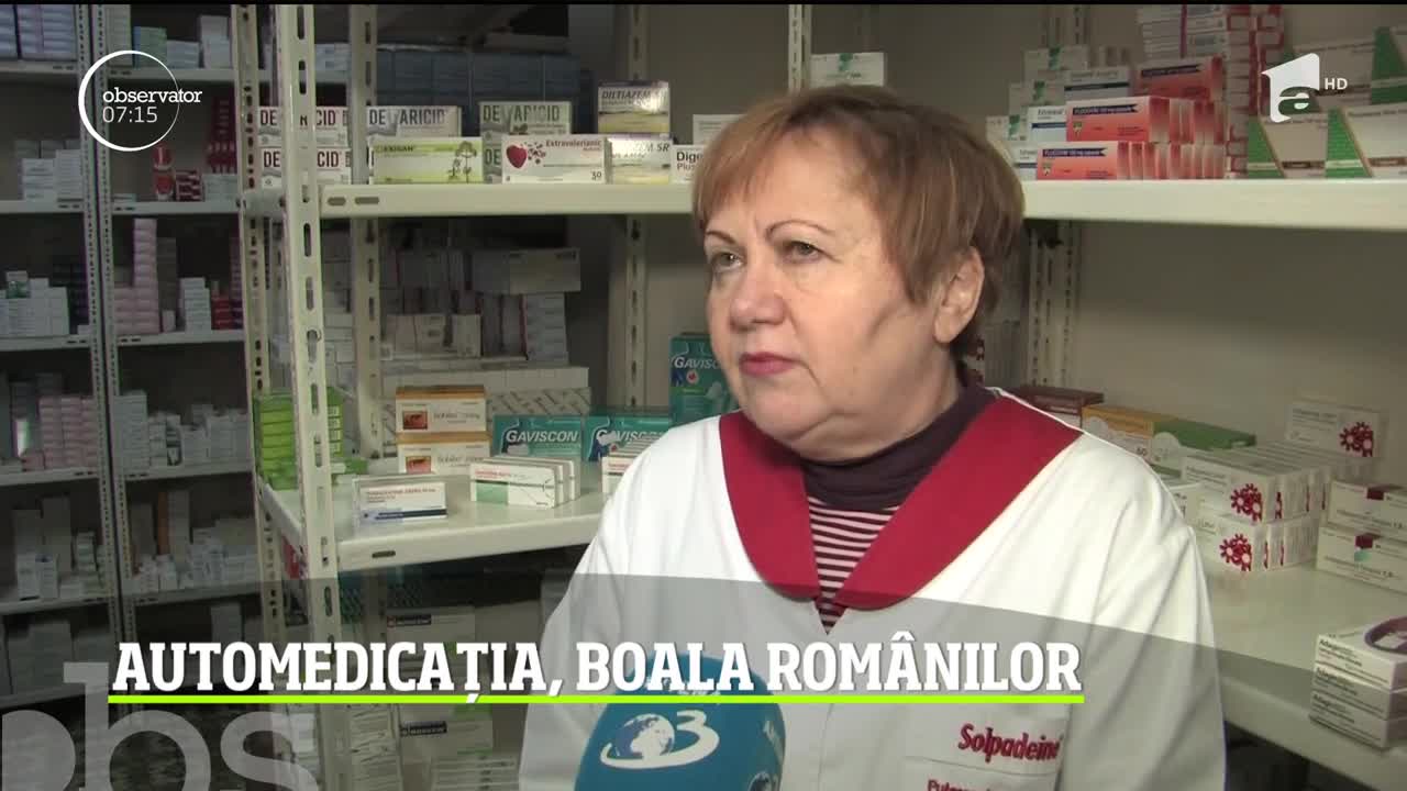 Rom&acirc;nii, fruntași la automedicație. Mulţi iau tratamente după ureche, fără avizul unui medic şi fără să ştie riscurile la care se expun