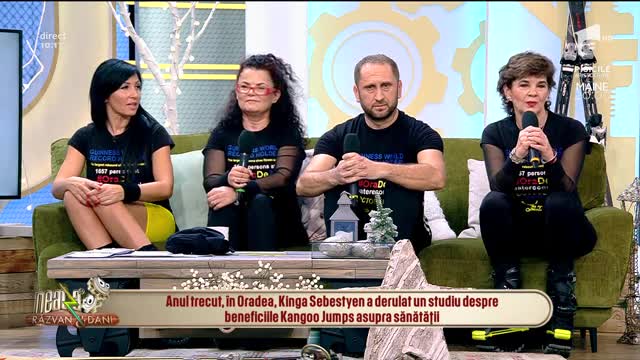 Neatza cu Răzvan și Dani. Rom&acirc;nia a intrat &icirc;n Cartea Recordurilor cu cea mai mare oră de Kangoo Jumps din istorie