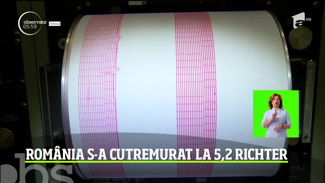Un cutremur puternic, cu magnitudinea de 5,2 pe Richter, s-a produs &icirc;n Rom&acirc;nia
