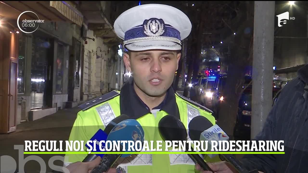 Razie de amploare, &icirc;n Bucureşti! Poliţia Rutieră a ieșit la controlat transportul &icirc;n regim ride-sharing