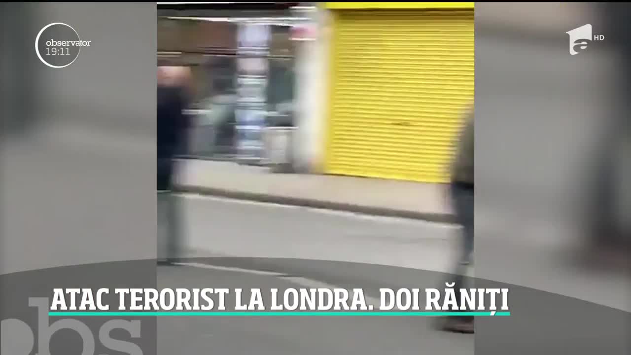 Atac terorist la Londra. Doi oameni au fost &icirc;njunghiaţi