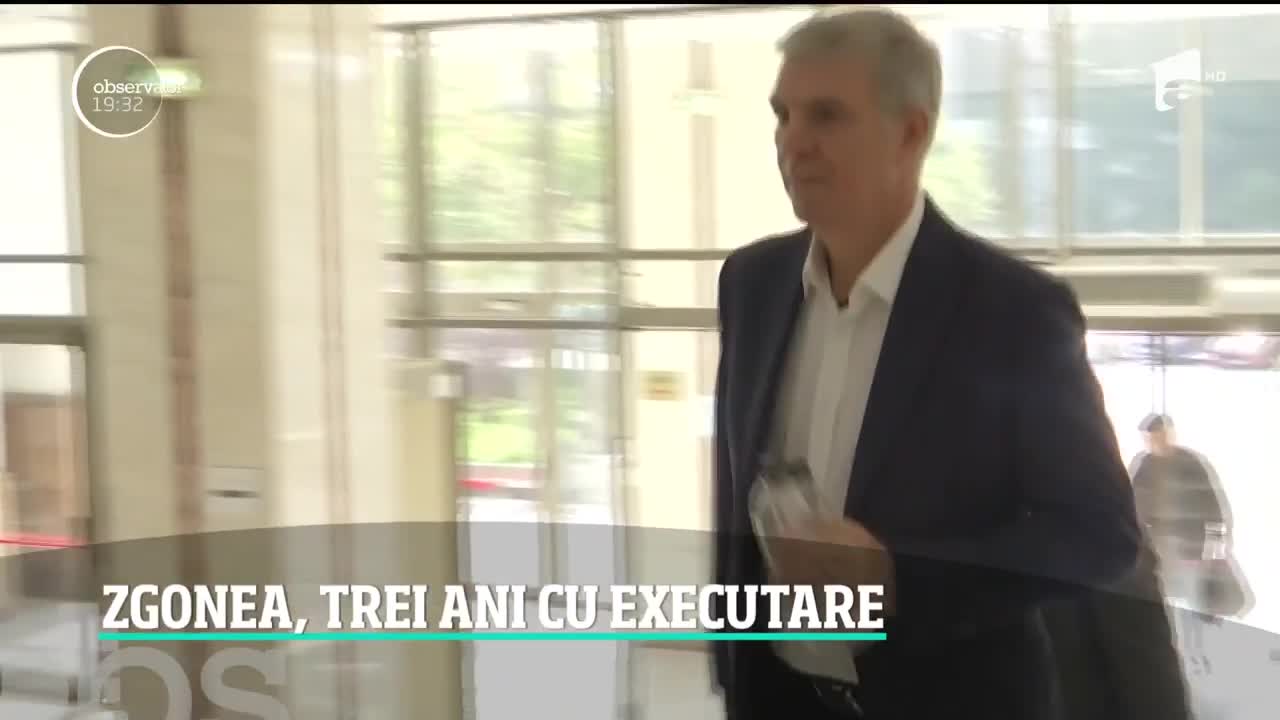 Valeriu Zgonea, fostul preşedinte al Camerei Deputaţilor, a fost condamnat la trei ani de &icirc;nchisoare cu executare