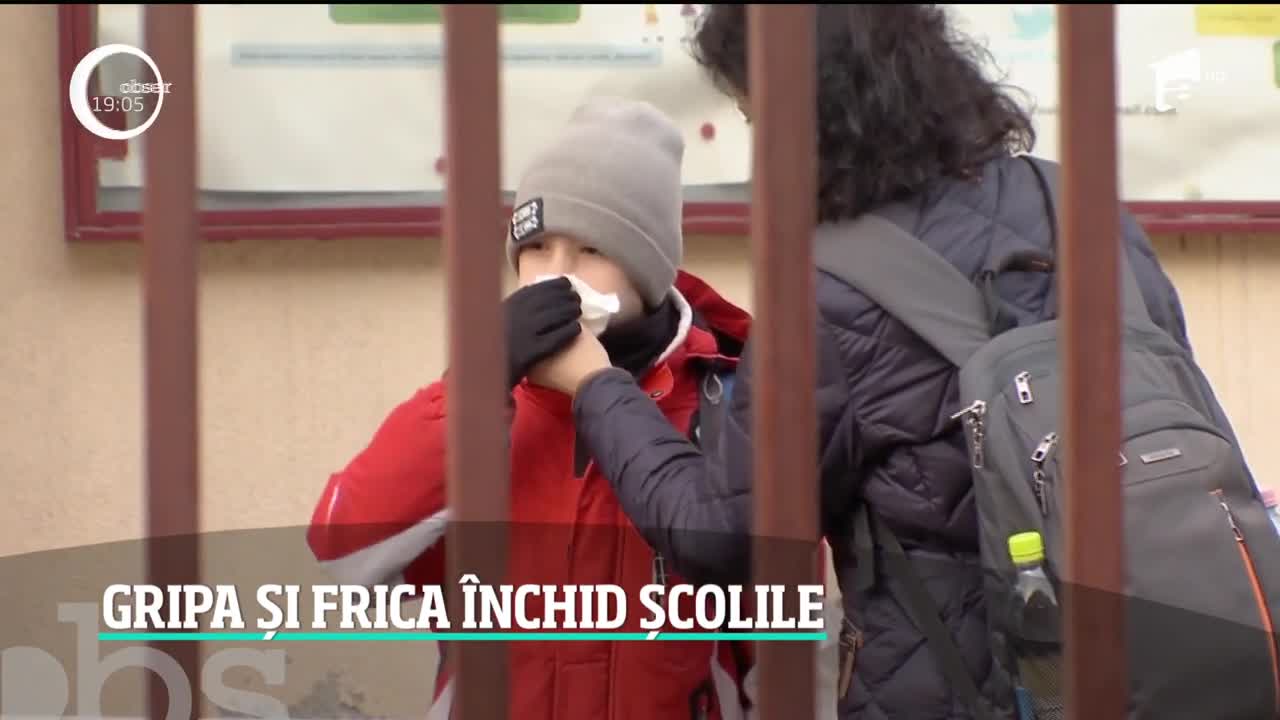Gripa și frica &icirc;nchid școlile din Rom&acirc;nia