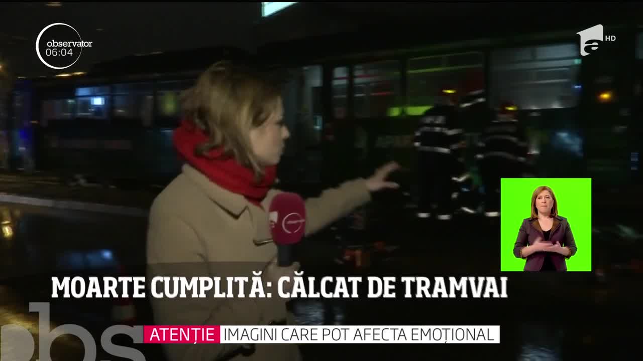 Accident cumplit &icirc;n Iaşi. Un bărbat a murit călcat de tramvai, după ce ar fi traversat strada printr-un loc nepermis