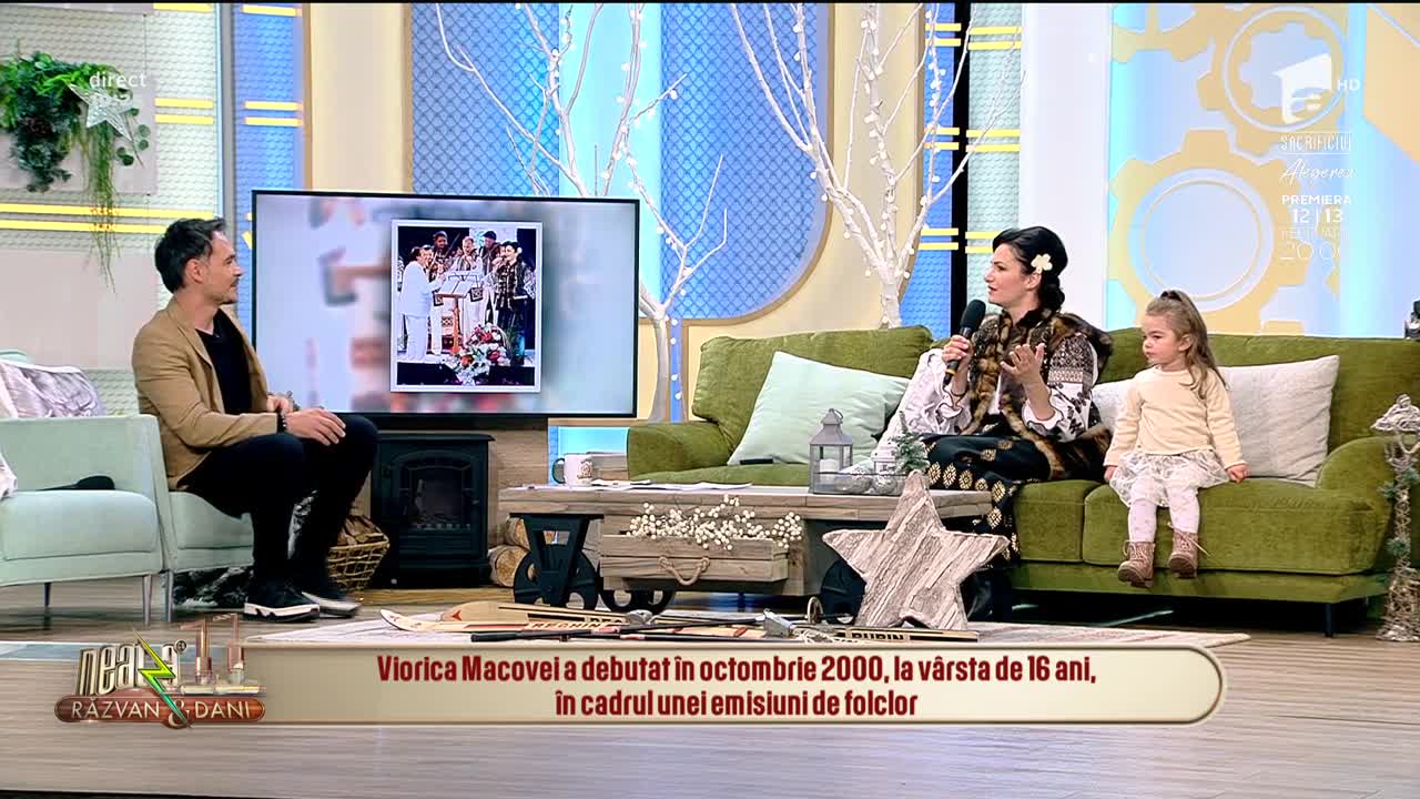 Viorica Macovei, &icirc;mpreună cu fetiță, &icirc;n platoul "Neatza cu Răzvan și Dani"!