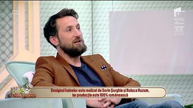 Designerul Sorin Șurghie, super colecție bărbătească la Neatza cu Răzvan și Dani!