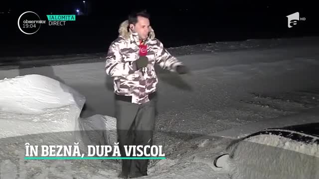 Codul roşu de viscol a devastat judeţe &icirc;ntregi. V&acirc;ntul a bătut cu puterea unui uragan şi a pus &icirc;n pericol sute de familii