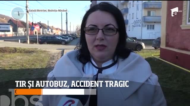 TIR și autobuz, accident tragic &icirc;ntr-o localitate din Bistriţa-Năsăud