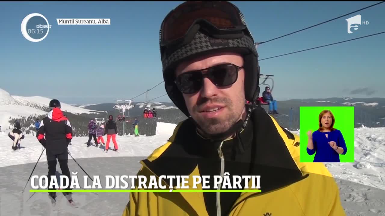 Coadă la distracție pe p&acirc;rtii