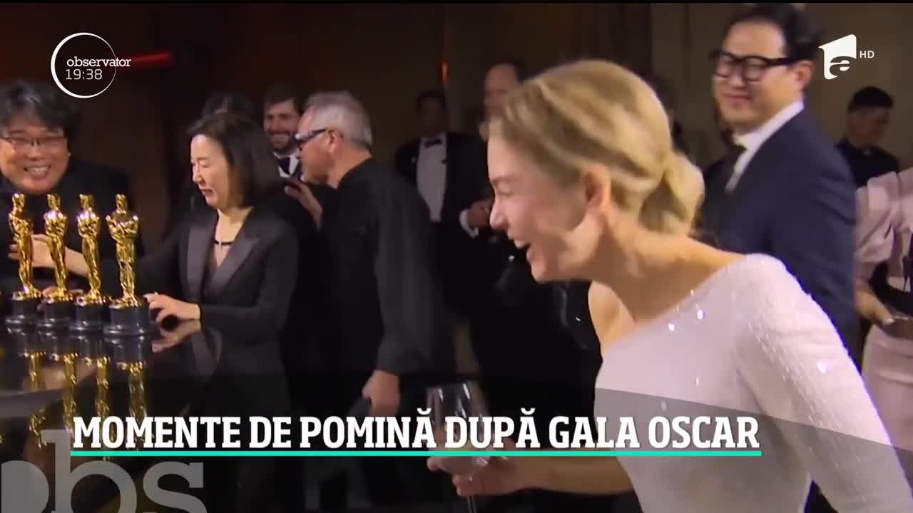Gala istorică a premiilor Oscar s-a terminat cu o petrecere spectaculoasă