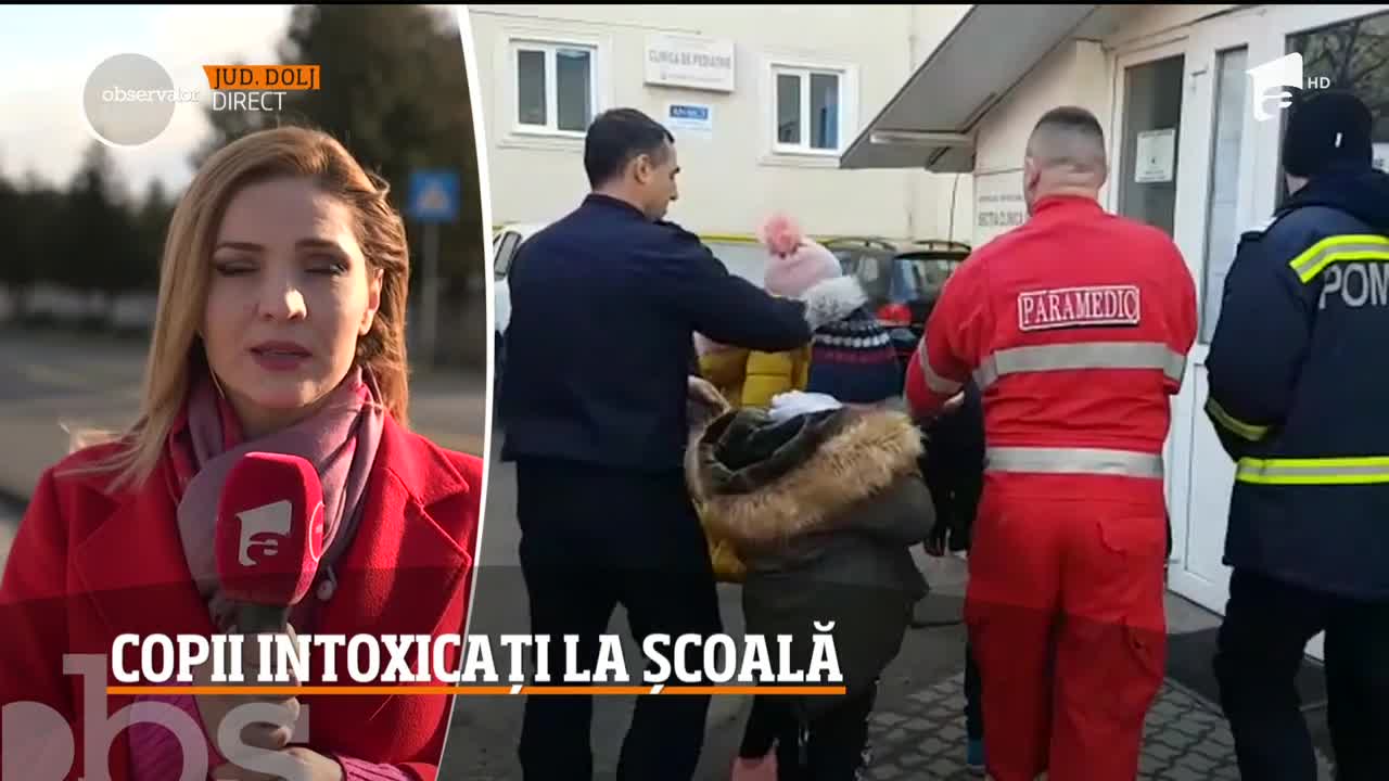 Autorităţile din Dolj au declanşat planul roşu de intervenţie! 25 de elevi s-au intoxicat &icirc;n sala de clasă