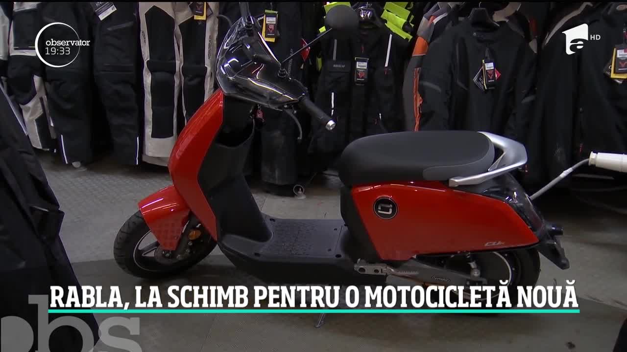 Rabla, la schimb pentru o motocicletă nouă