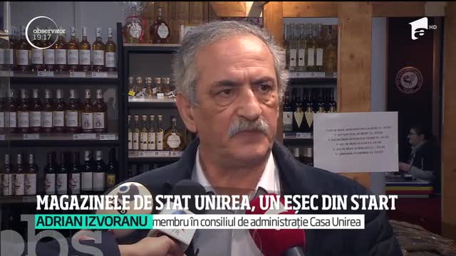 Magazinele de stat Unirea, un eșec din start
