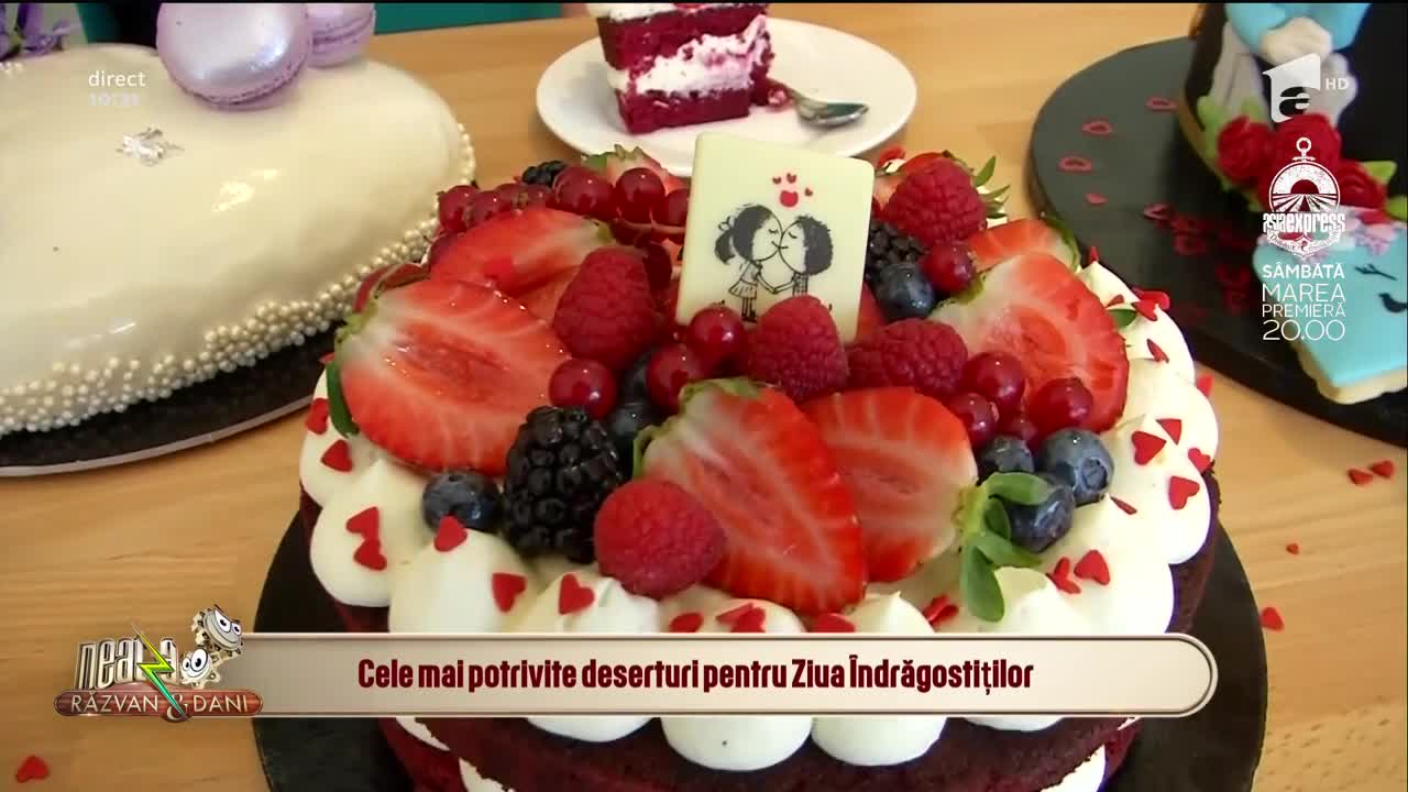 Neatza cu Răzvan și Dani. Tortul dulce mult aduce. Cele mai potrivite deserturi pentru Ziua &Icirc;ndrăgostiților