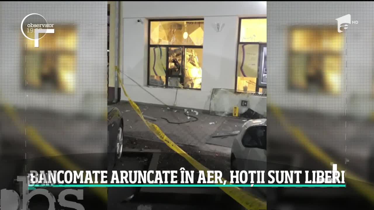 Jafuri explozive trase la indigo &icirc;n vestul ţării! Două bancomate au fost aruncate &icirc;n aer