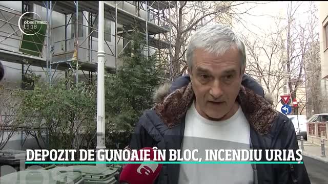 Incendiu &icirc;ntr-un apartament din Capitală transformat &icirc;n depozit de gunoaie
