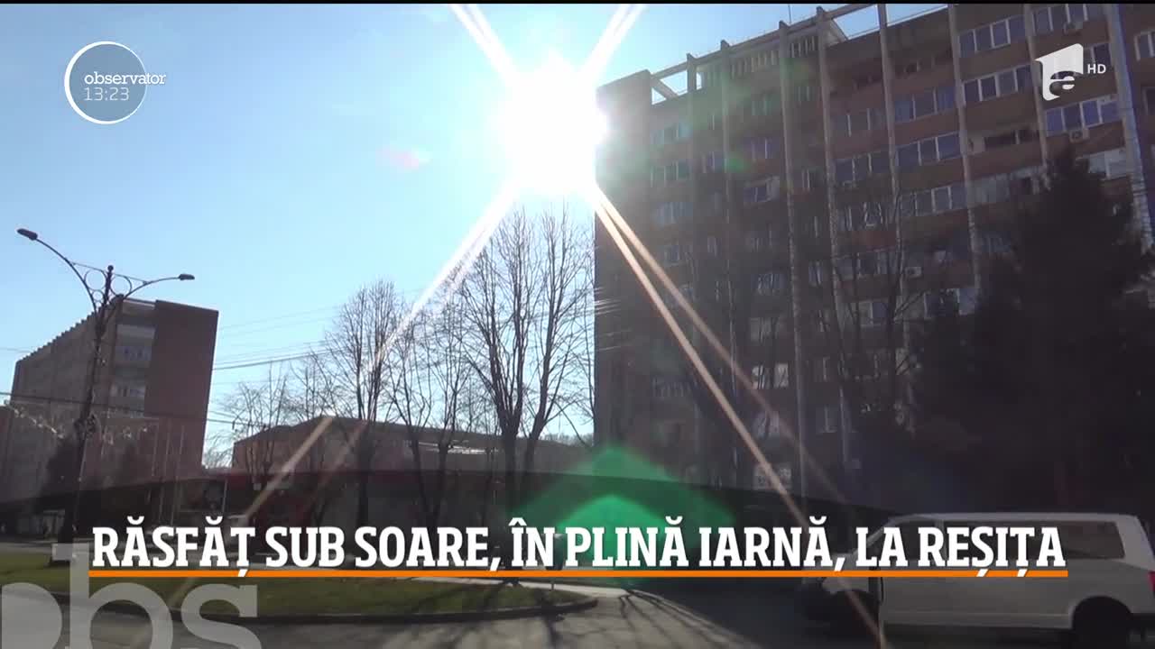 Răsfăț sub soare, &icirc;n plină iarnă, la Reșița
