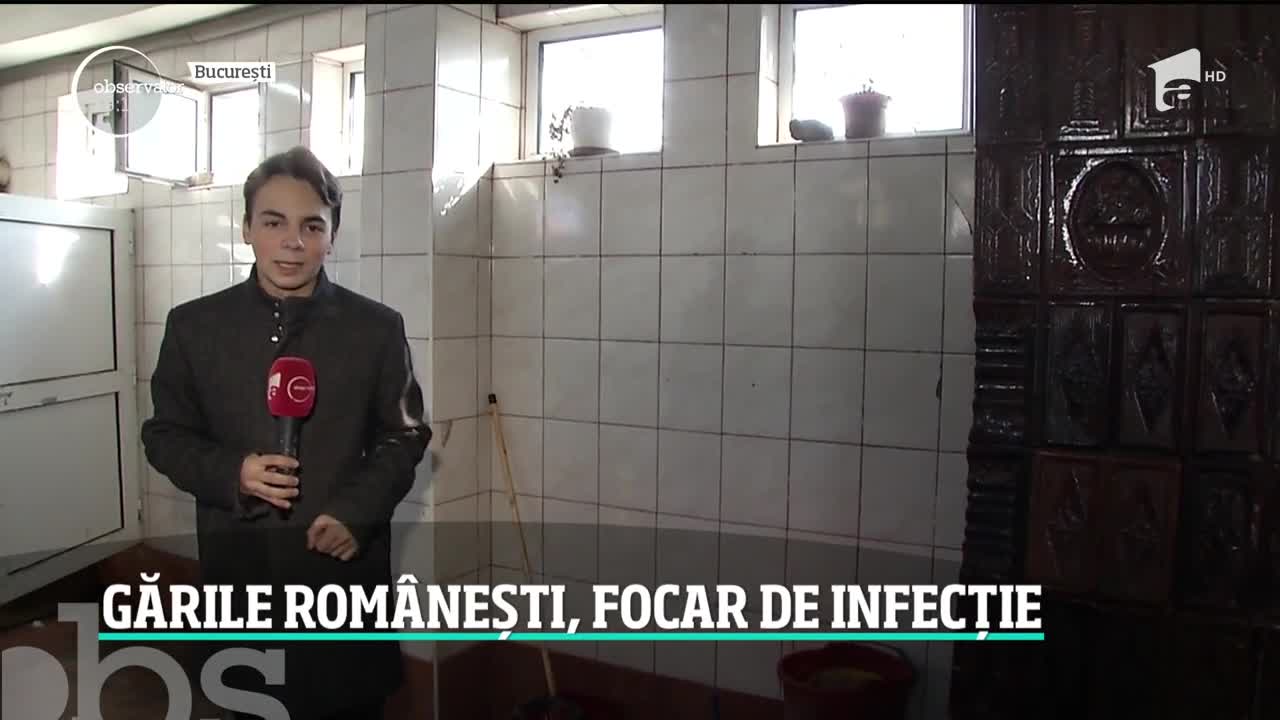 Gările CFR din Rom&acirc;nia, focar de infecții