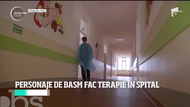 Personaje de basm fac terapie la spitalul Judeţean T&acirc;rgu Jiu
