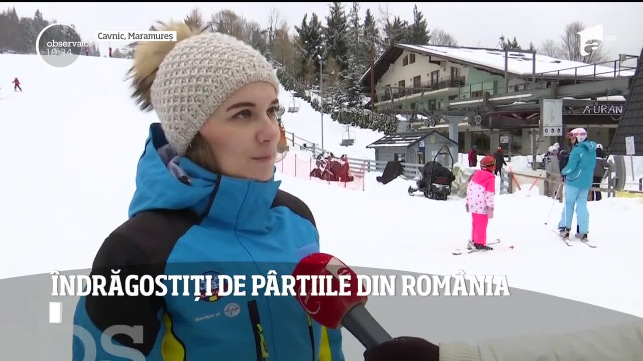 Partia Cavnic, paradisul turiştilor străini &icirc;ndrăgostiţi de schi