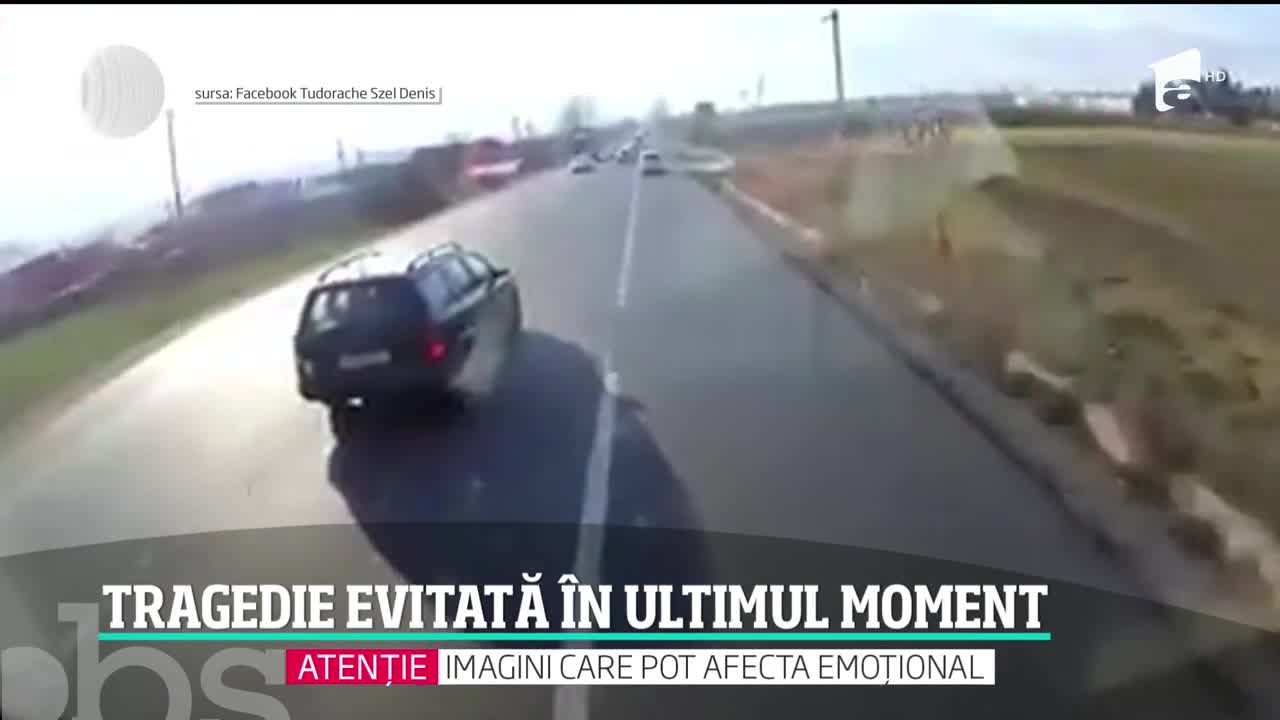 Tragedie evitată &icirc;n ultimul moment drumul dinspre T&acirc;rgu Frumos spre Iași