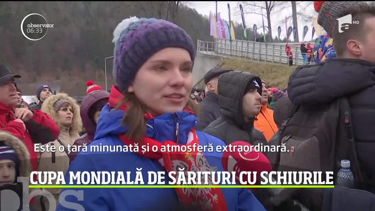 Moment istoric! Cei mai buni săritori cu schiurile din lume se &icirc;ntrec la R&acirc;şnov, la Cupa Mondială