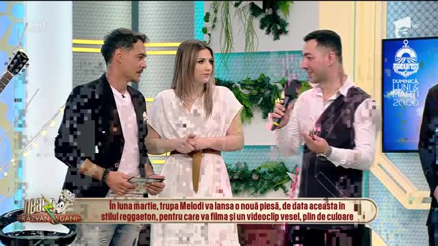 Neatza cu Răzvan și Dani. Trupa Melodi c&acirc;ntă piesa Dragostea-i o nebunie