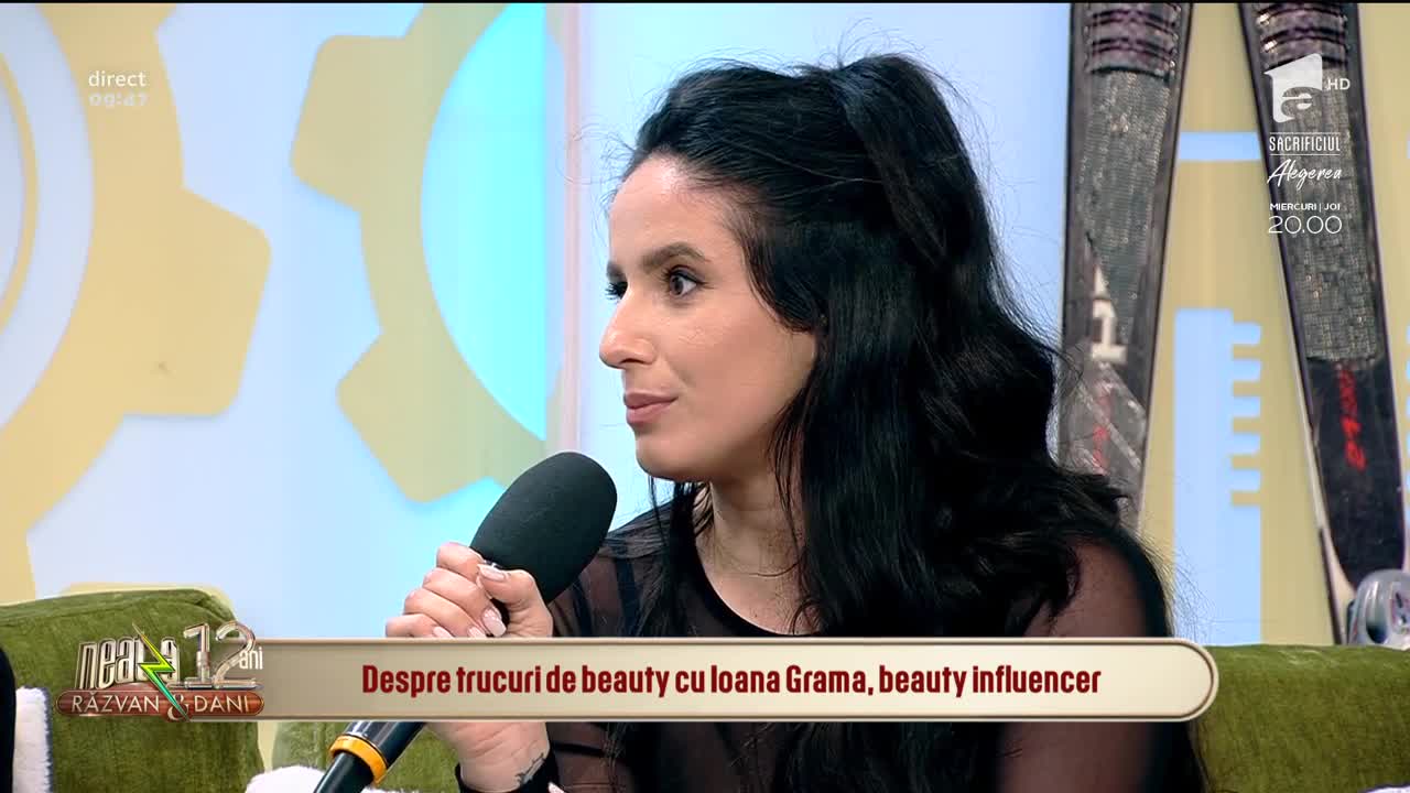 Neatza cu Răzvan și Dani. Ioana Grama, beauty influencer, despre trucuri de &icirc;nfrumusețare: Hidrarea este cea mai importantă!