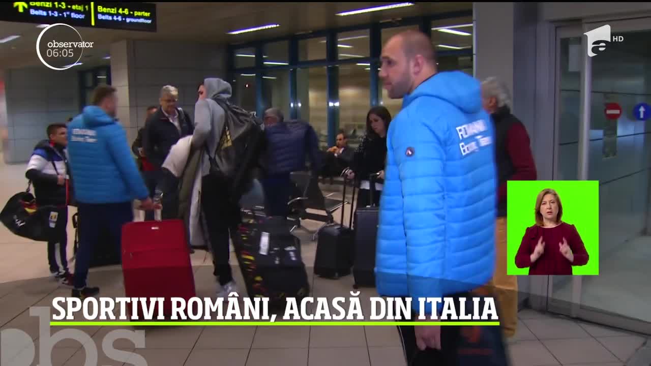 Sportivii rom&acirc;ni s-au &icirc;ntors acasă din Italia. Conducerea &icirc;i ameninţă cu demiteri, dacă cumva se g&acirc;ndesc să nu mai vină la serviciu