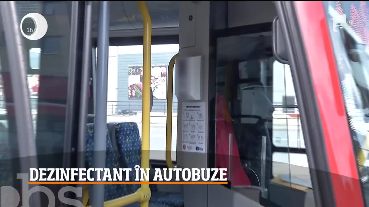 Dezinfectant &icirc;n autobuzele din Turda