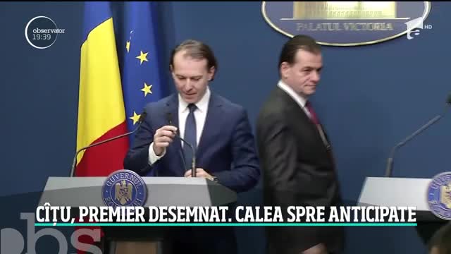 Florin C&icirc;ţu este premierul desemnat să formeze un nou Guvern