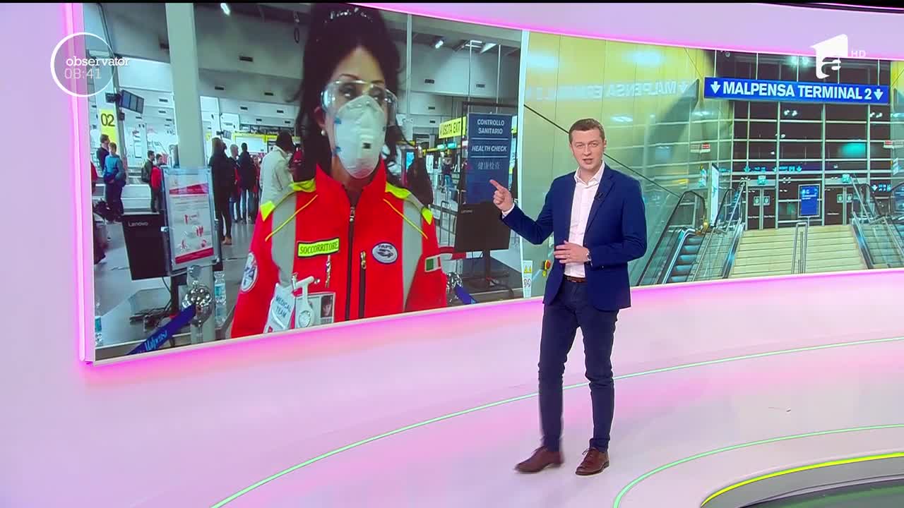 &Icirc;n plină criză de coronavirus o rom&acirc;ncă este eroină &icirc;n Italia. Cătălina este om de bază pe un aeroport din Milano