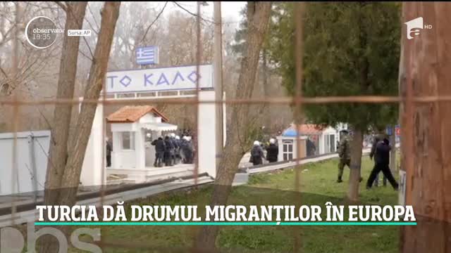 Tensiuni la graniţa Turciei cu Grecia. Mii de migranţi &icirc;ncearcă &icirc;n aceste momente să intre pe teritoriul elen