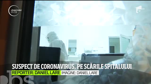 Coronavirusul se extinde &icirc;n ţara noastră! Suspecţi de coronavirus, la plimbare pe scările spitalului din Galați