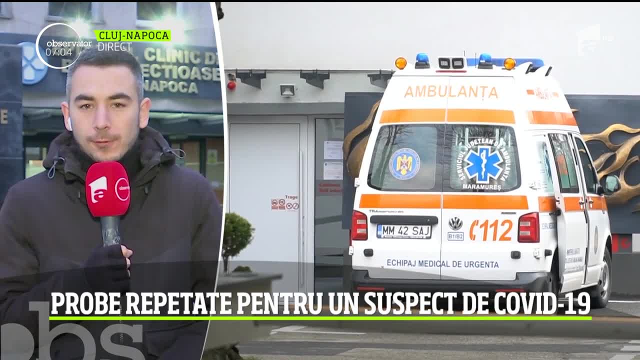 Bărbatul din Baia Mare, internat la Cluj, repetă teste de coronaviru