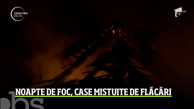 Alertă &icirc;n ţară, după ce focul a izbucnit la două imobile. O casă din Maramureş a ars din temelii, iar &icirc;n Timiş